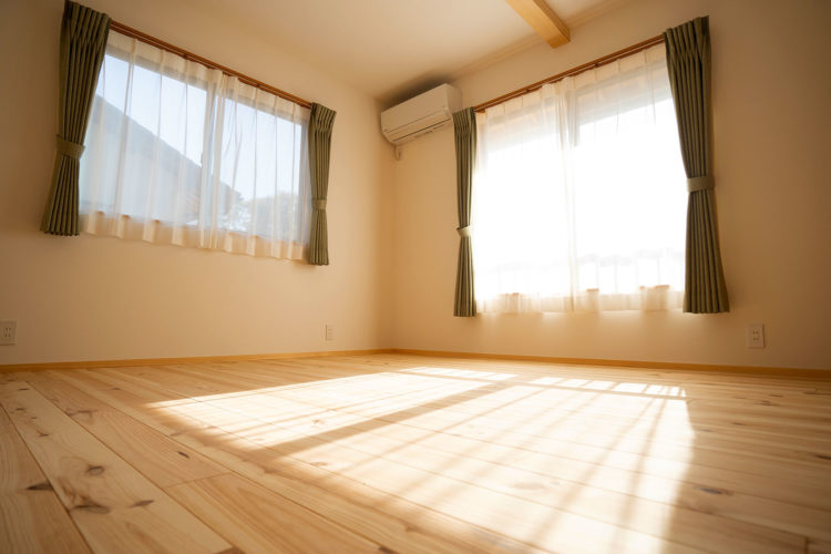 天然無垢材の癒される空間です