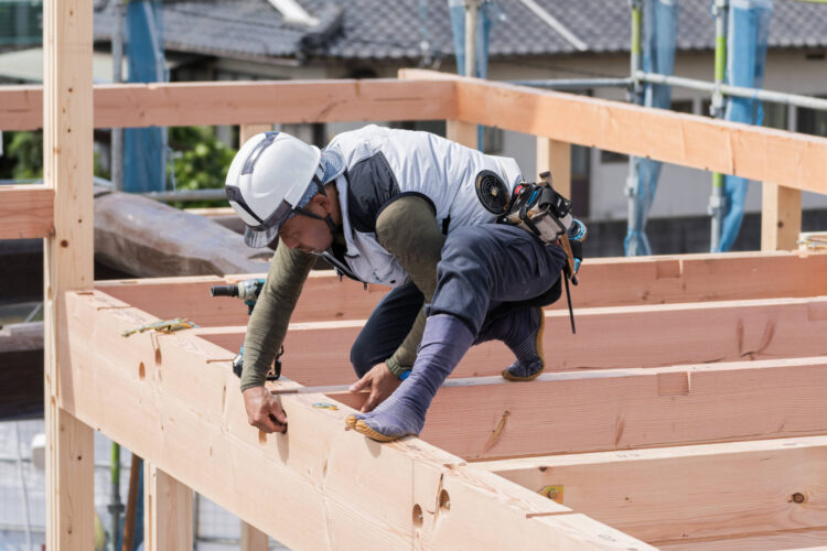 骨太で頑丈な構造躯体を実感!