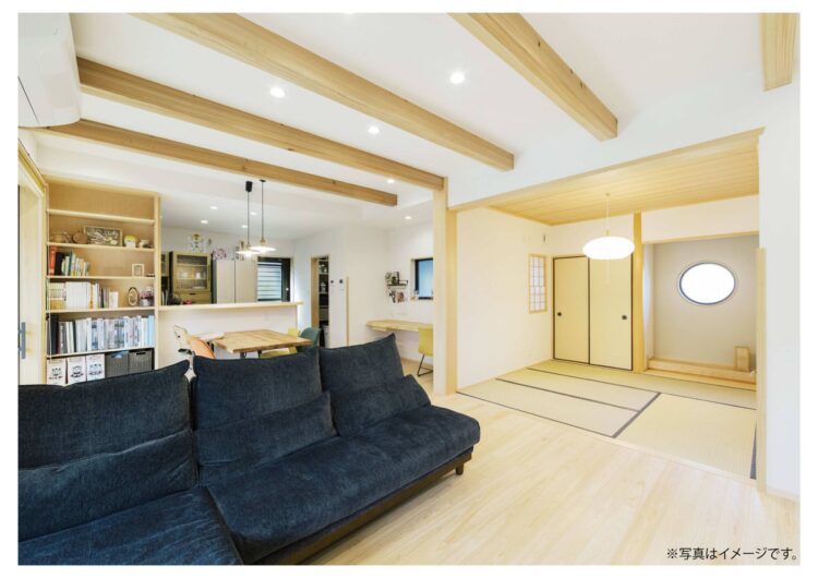 優しい自然素材で、心地よい暖かさ。